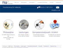 Tablet Screenshot of fhb-rn.de